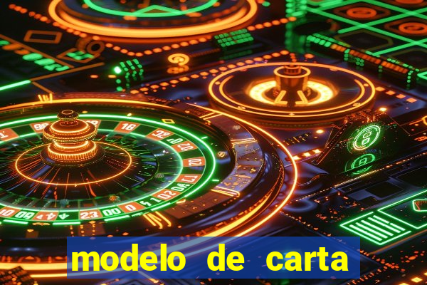 modelo de carta para encontristas